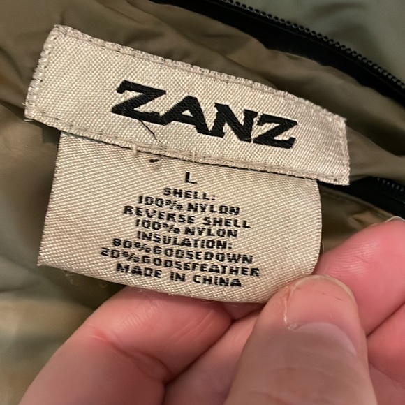 Reversible jacket khaki on one side & tealish green on other Goose down filler - Picture 4 of 4